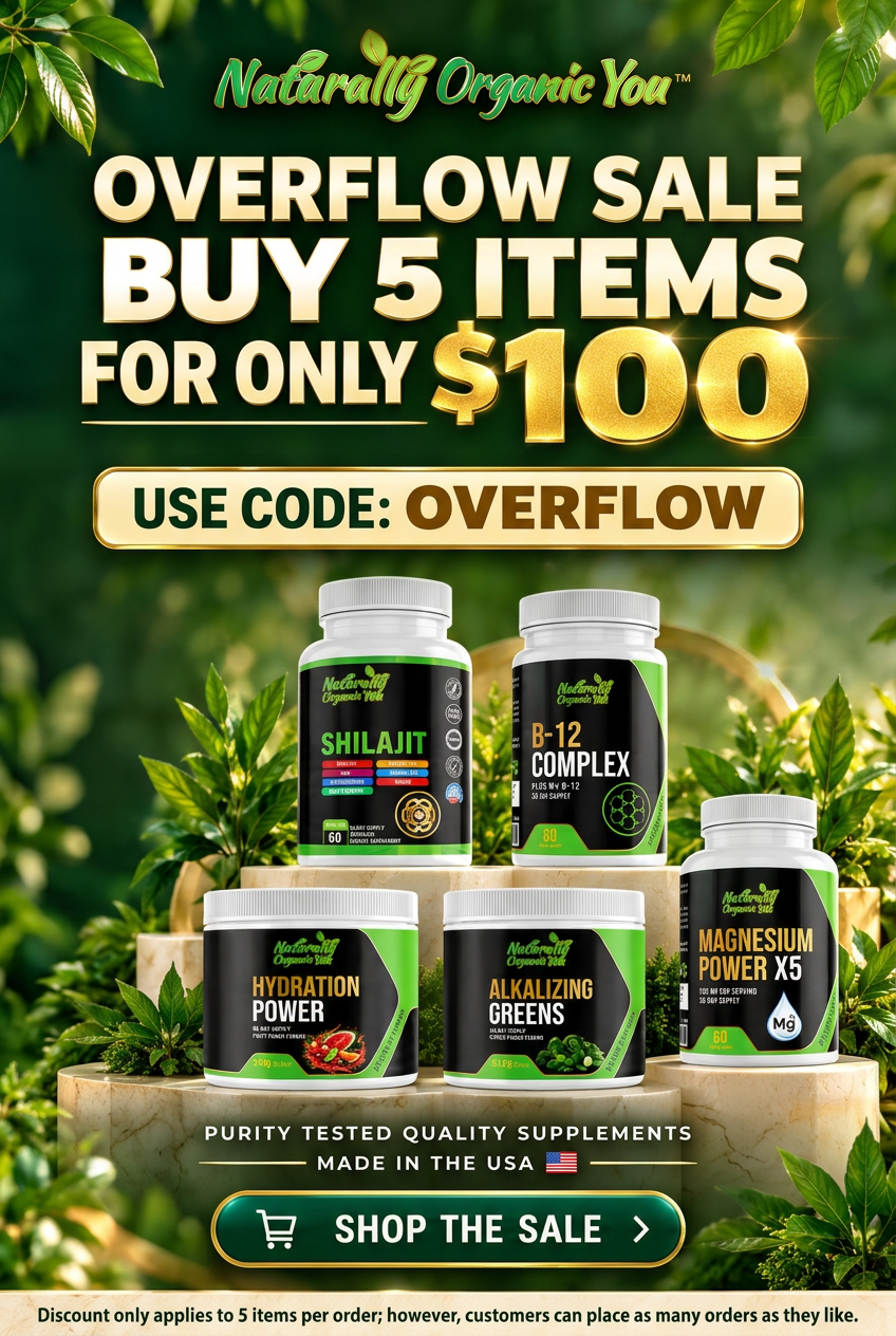 Mobile-friendly Naturally Organic You sale banner